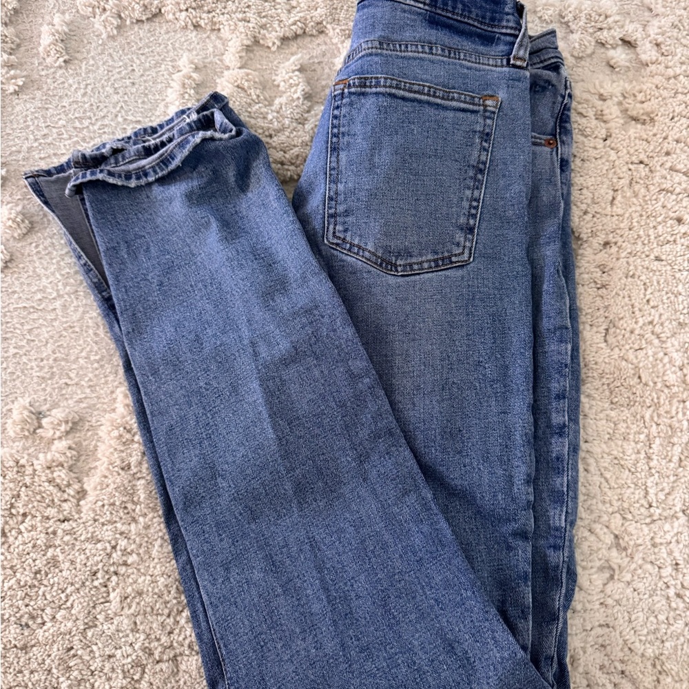Abercrombie & Fitch Slim Straight Men's Blue Denim Jeans - Picture 3 of 3